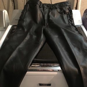 Black a Leather Lined Pants Medium Women’s